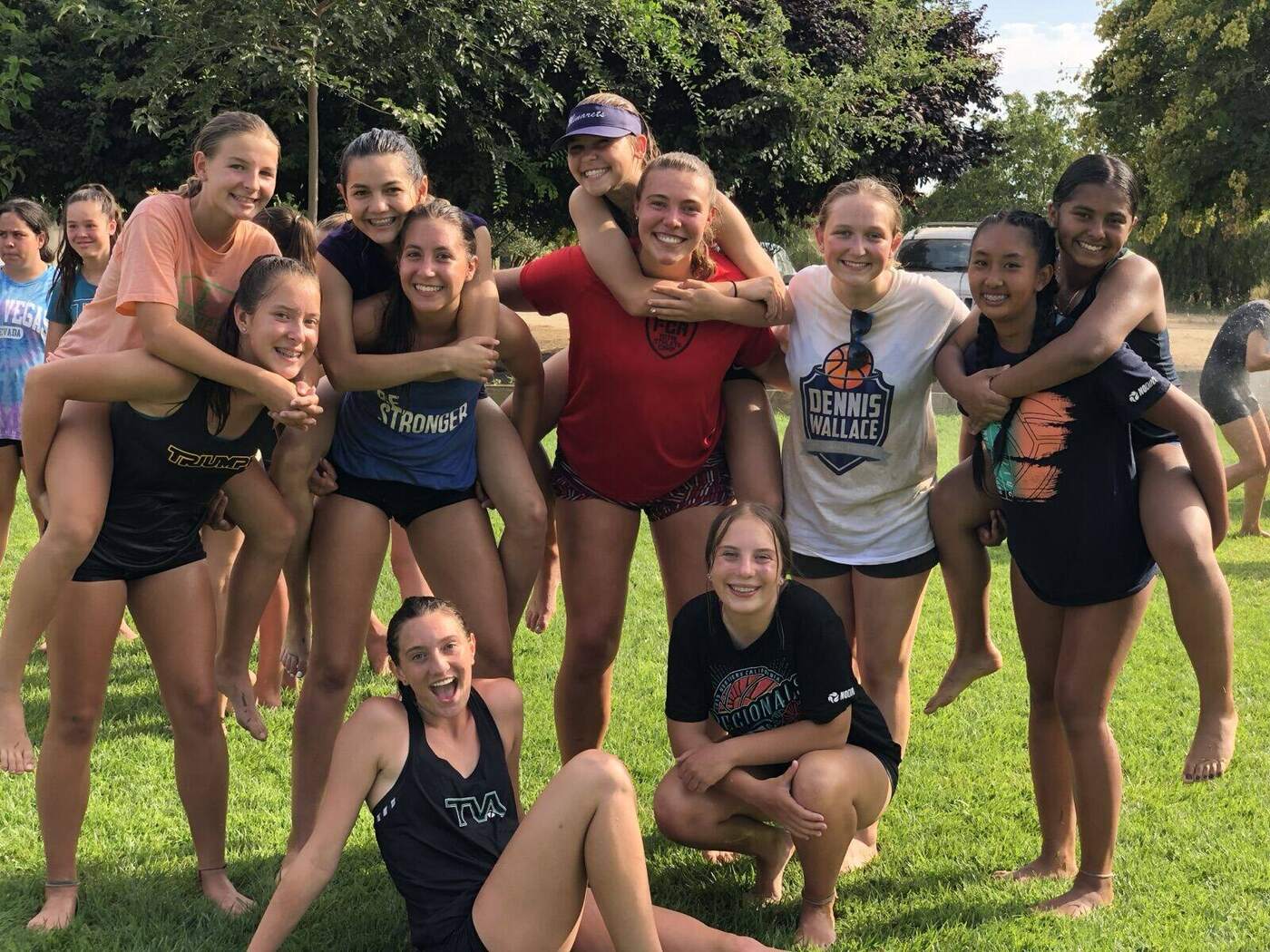 TVA athletes at the FCA Sand Camp