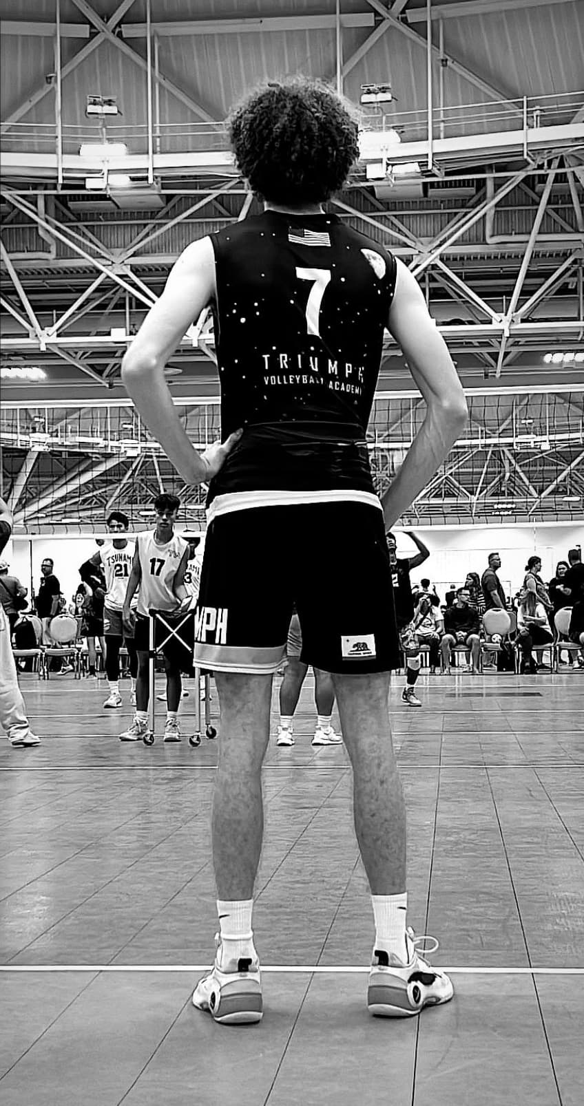 TVA boys indoor player on the court